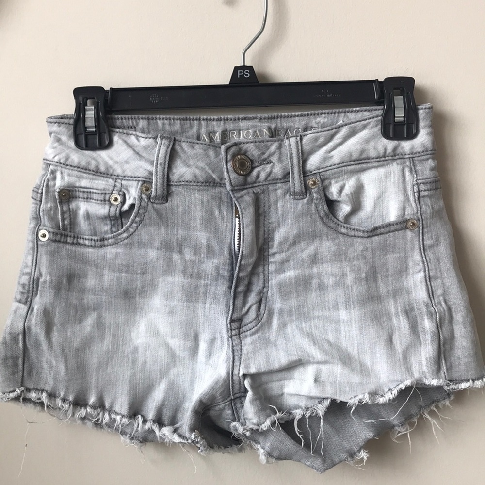Gray High Waisted Shorts